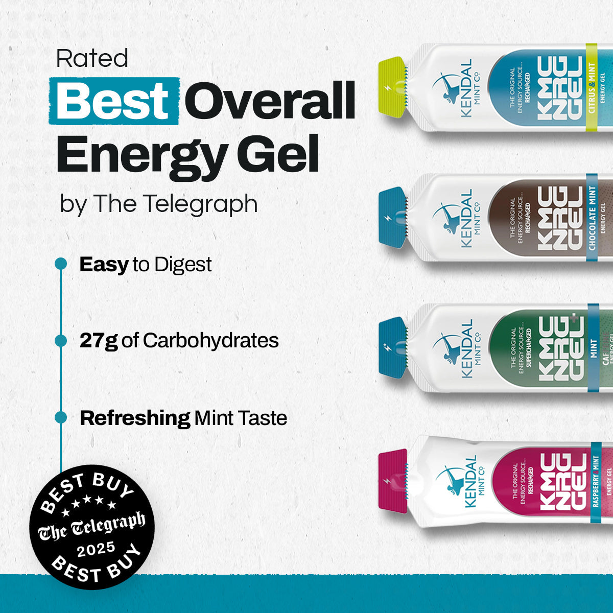 KMC NRG GEL Mixed Flavour Energy Gel Bundles