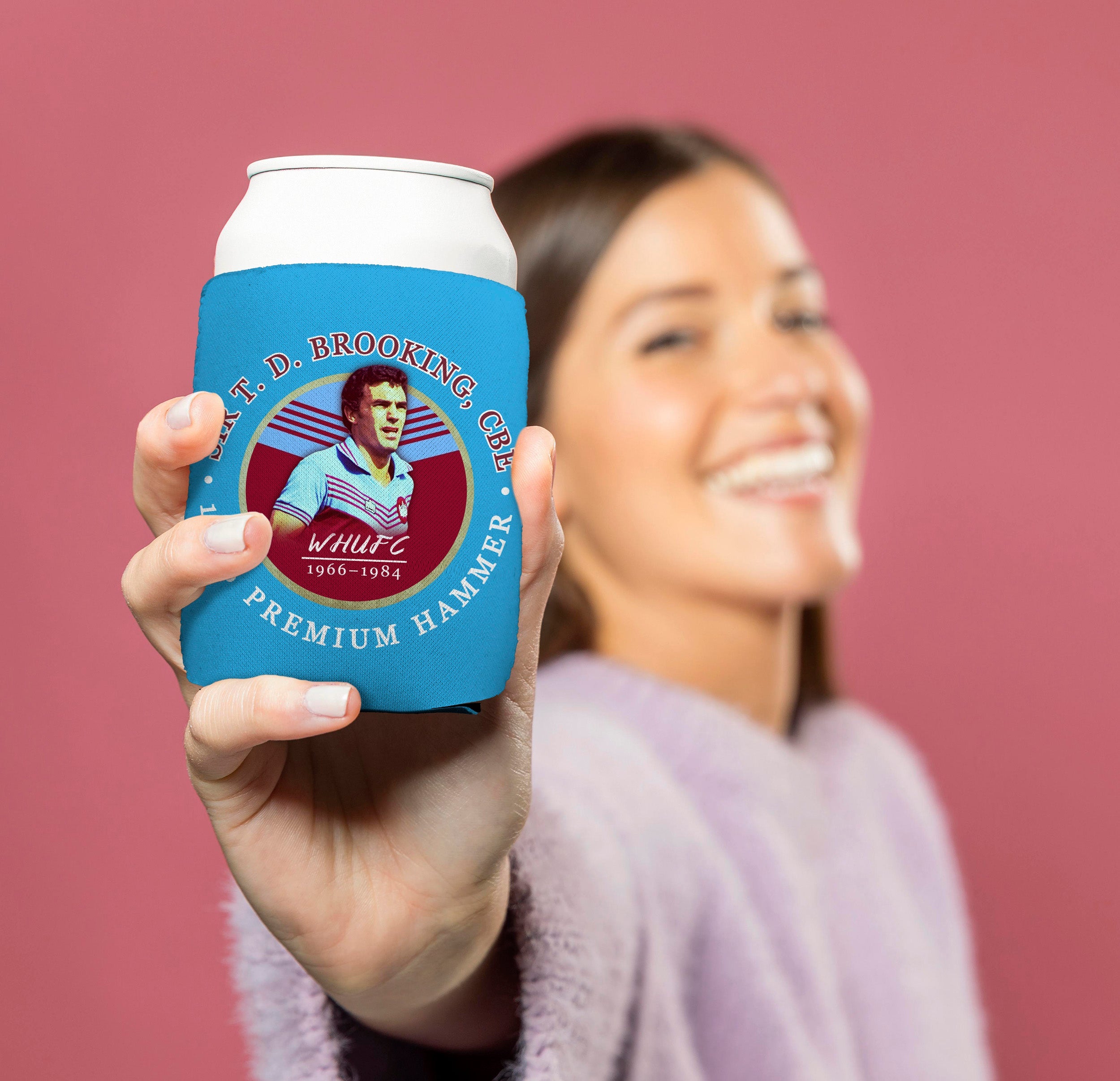 West Ham Brooking - Football Legends - Can Cooler