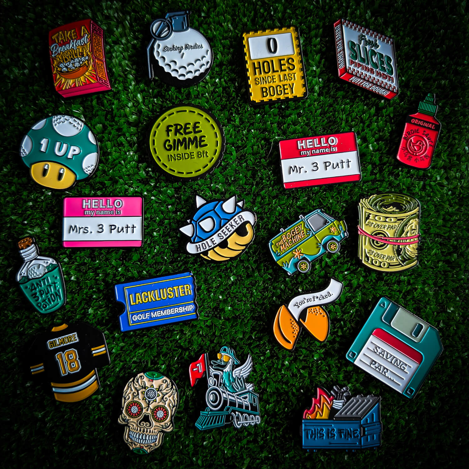 5 x Mystery Ball Marker Bundle