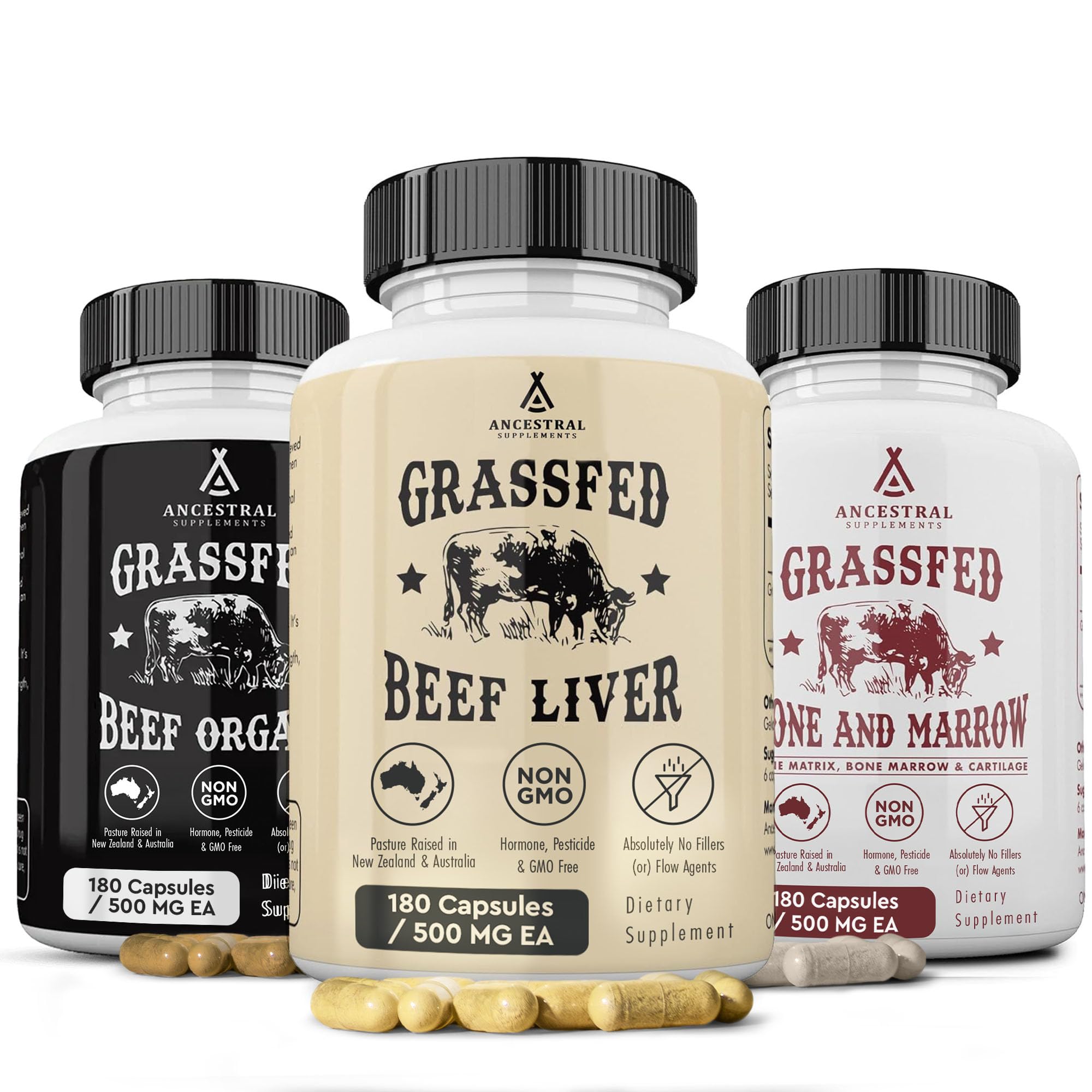 Ancestral Beef Organs Stack Variation – Organs Starter Pack | Ancestral Supplements