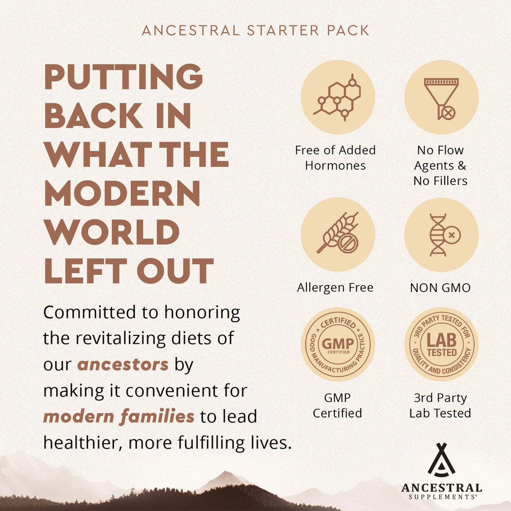 Ancestral Beef Organs Stack Variation – Organs Starter Pack | Ancestral Supplements