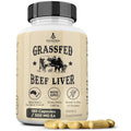 Ancestral Supplements Grass Fed Beef Liver 180 Capsules | Energy, Detox, Digestion, Immunity