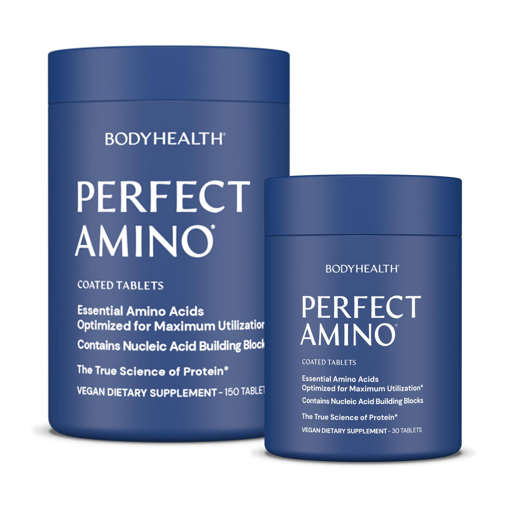BodyHealth PerfectAmino – Easy to Swallow Tablets | Essential Amino Acids + BCAAs, Vegan Protein (36 Servings)
