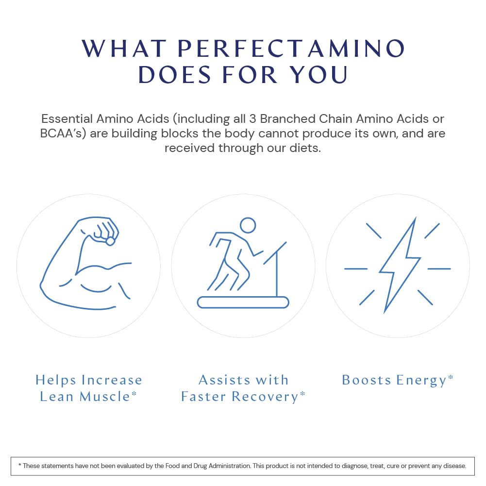 BodyHealth PerfectAmino (600 ct) – Easy-to-Swallow Vegan Amino Tablets for Muscle Recovery & Strength