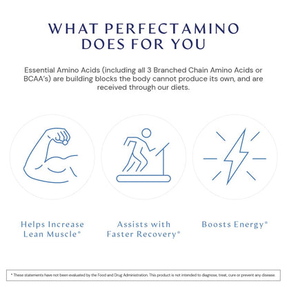 BodyHealth PerfectAmino (600 ct) – Easy-to-Swallow Vegan Amino Tablets for Muscle Recovery & Strength