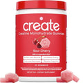 Create Creatine Monohydrate Gummies – 1.5g Per Gummy, Sour Cherry, Vegan, Gluten‑Free