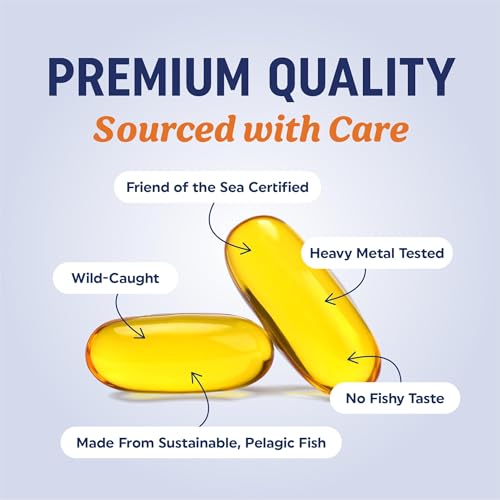 Triple Strength Omega-3 Fish Oil 3600 mg | EPA & DHA | 180 Ct | Burpless