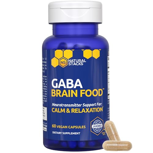 Natural Stacks GABA Brain Food - Calm & Sleep Support, 120 L-Citrulline Capsules