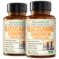 Glucosamine Chondroitin MSM – Joint Support 1500 mg for Women & Men, 2-Pack