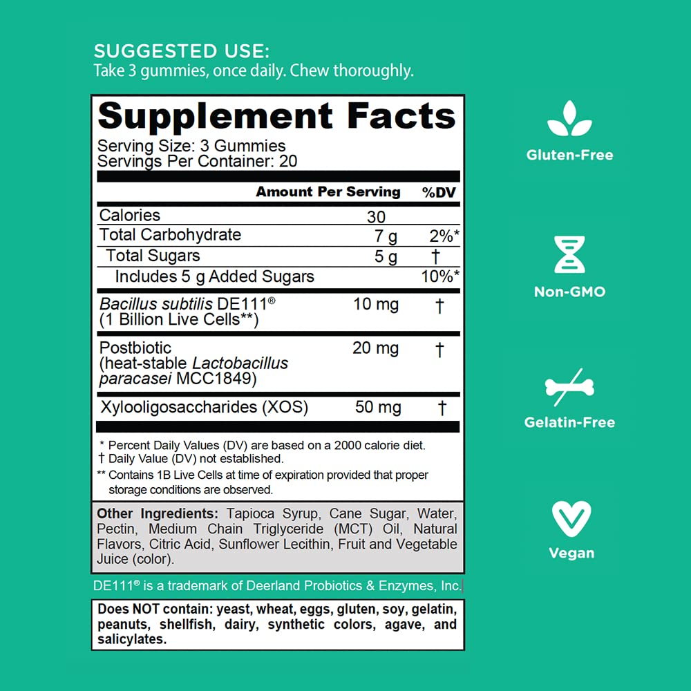 Goli Pre+Post+Probiotics Gummies – 300 Count | Gluten-Free, Vegan, Non-GMO