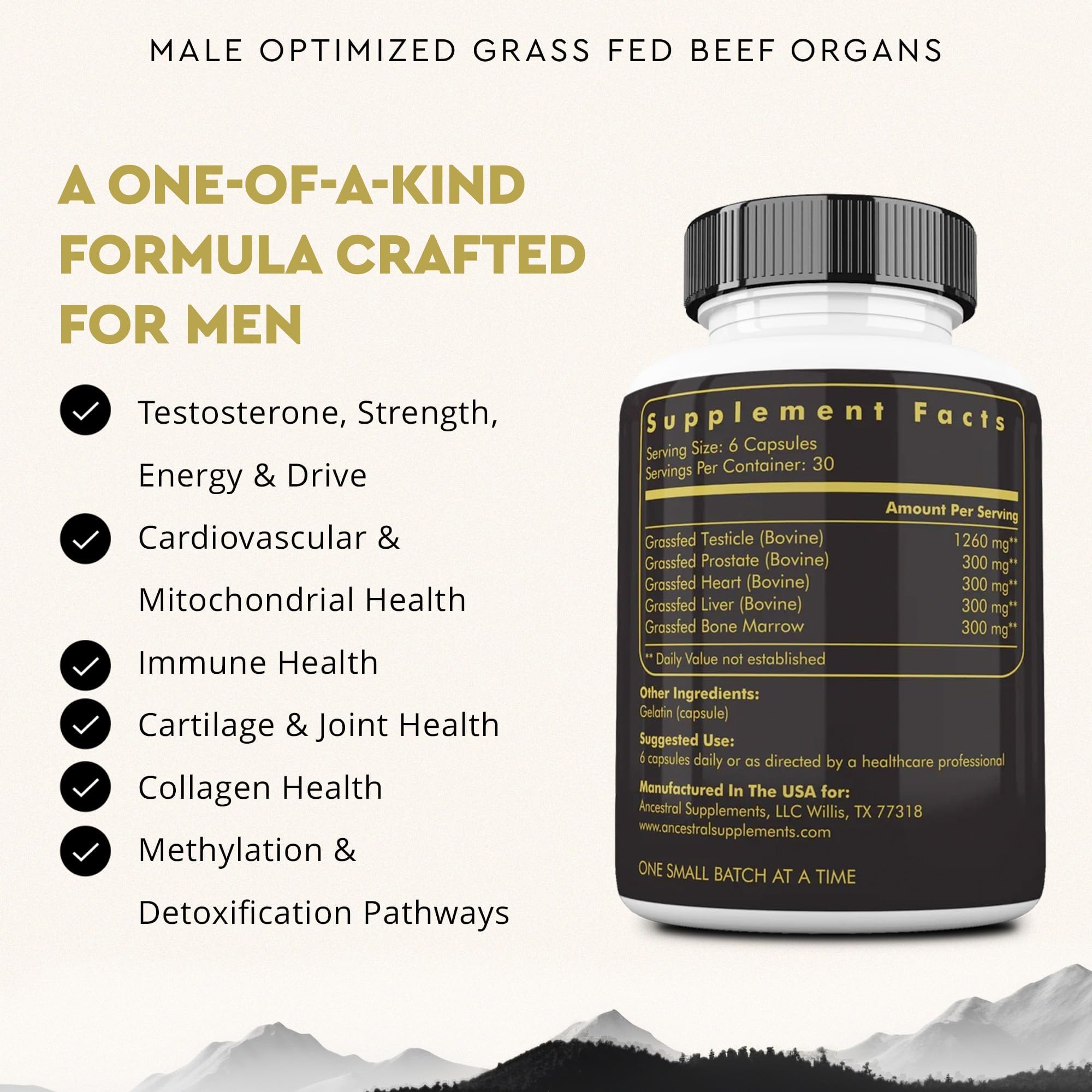 Ancestral Mofo for Men – Grass-Fed Beef Organs | Energy & Vitality