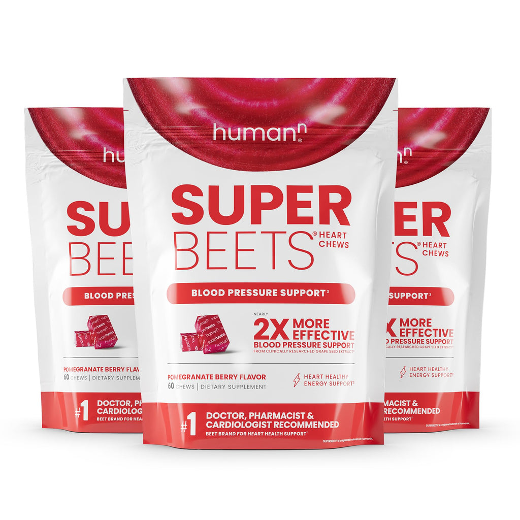 Humann SuperBeets Heart Chews – Nitric Oxide & Blood Pressure Support