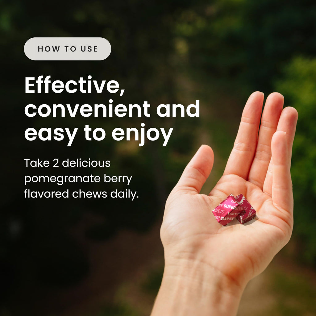 Humann SuperBeets Heart Chews – Nitric Oxide & Blood Pressure Support