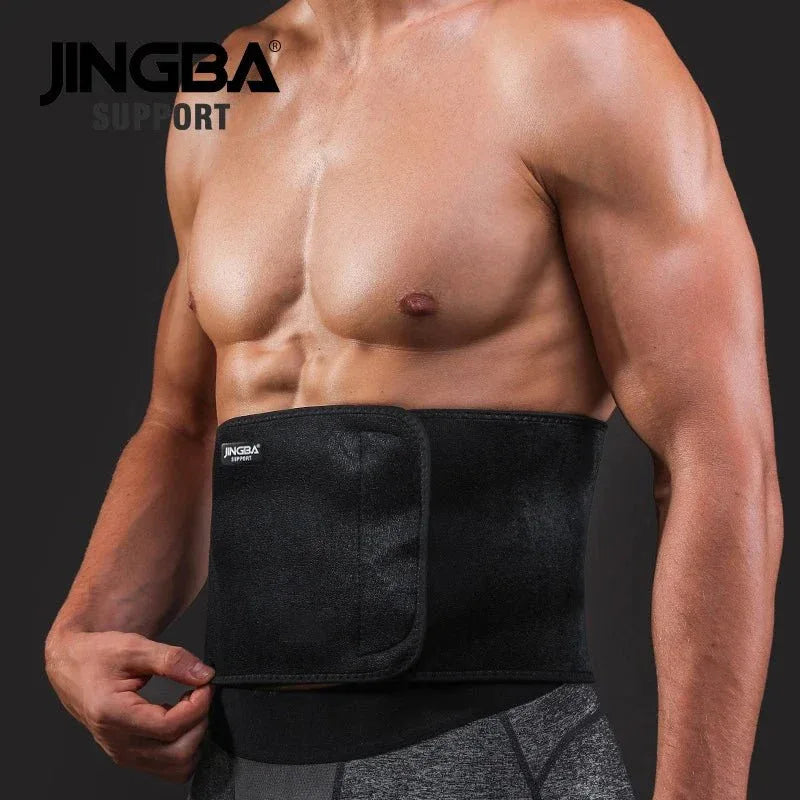 JINGBA Unisex Waist Trimmer for Fitness - Neoprene Slimming Sweat Belt for Volleyball, Golf & Tennis
