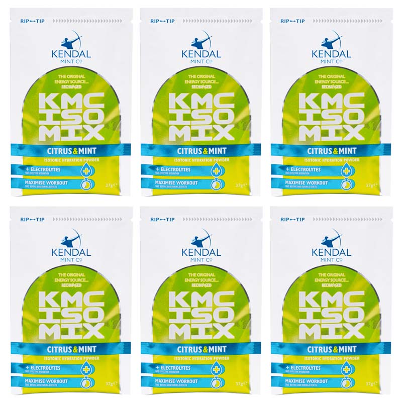 KMC ISO MIX Isotonic Hydration Citrus Mint | +Electrolytes | Vegan & Gluten Free | 6 x 37g
