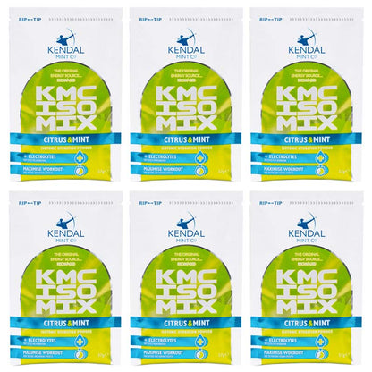 KMC ISO MIX Isotonic Hydration Citrus Mint | +Electrolytes | Vegan & Gluten Free | 6 x 37g