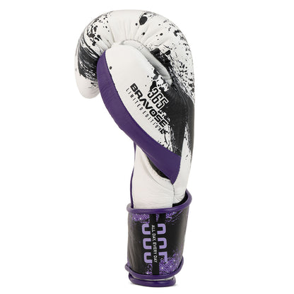 Bravose Limited Edition 16oz Velcro Boxing Gloves – Monochrome Splash Edition