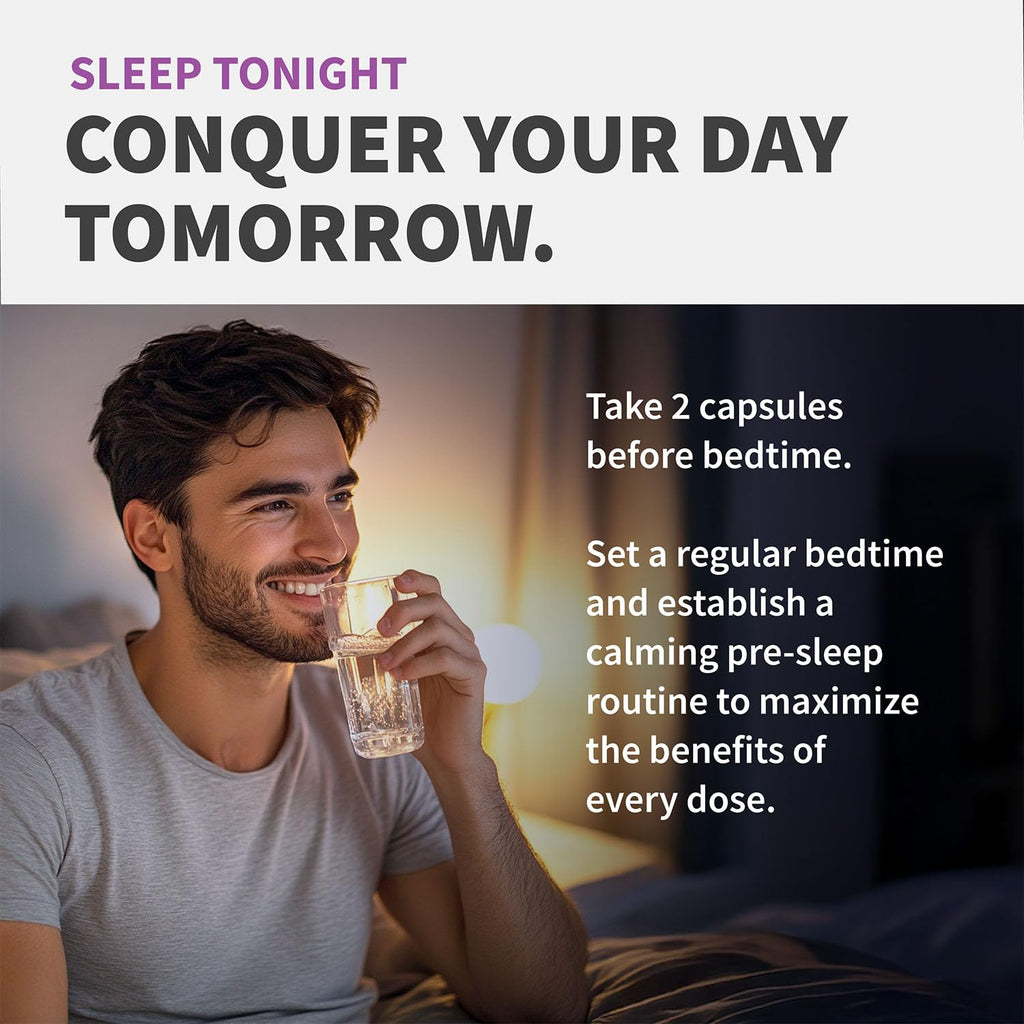 MEDCHOICE 12-in-1 Melatonin Sleep Capsules – Melatonin 5 mg + Magnesium Glycinate 500 mg (90 ct, Pack of 2)
