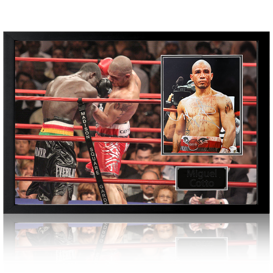 Miguel Cotto Signed Boxing Iconic Frame