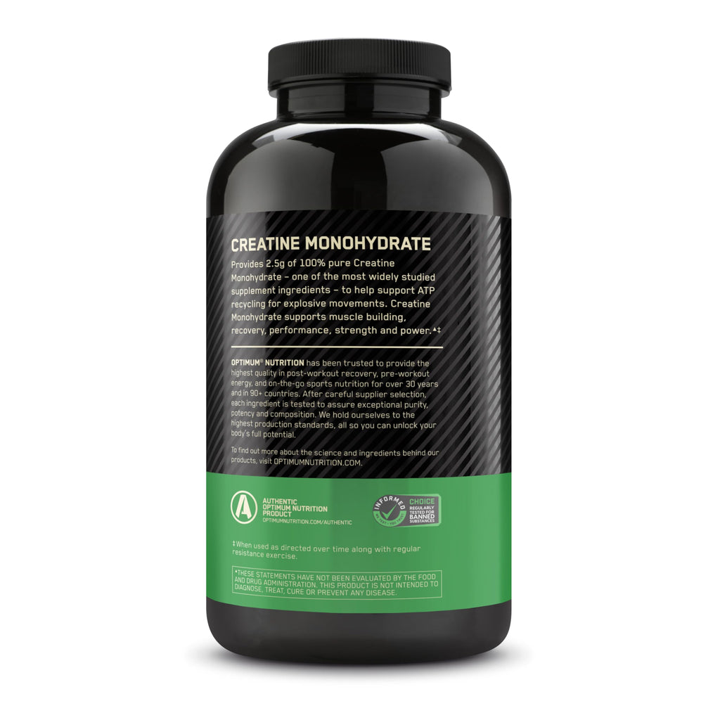 Optimum Nutrition Creatine 2500 Caps – 300 Capsules | 2,500 mg Creapure Monohydrate, Keto Friendly
