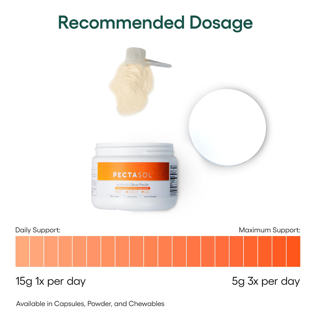 EcoNugenics PectaSol Modified Citrus Pectin – 150g Powder for Total-Body Health