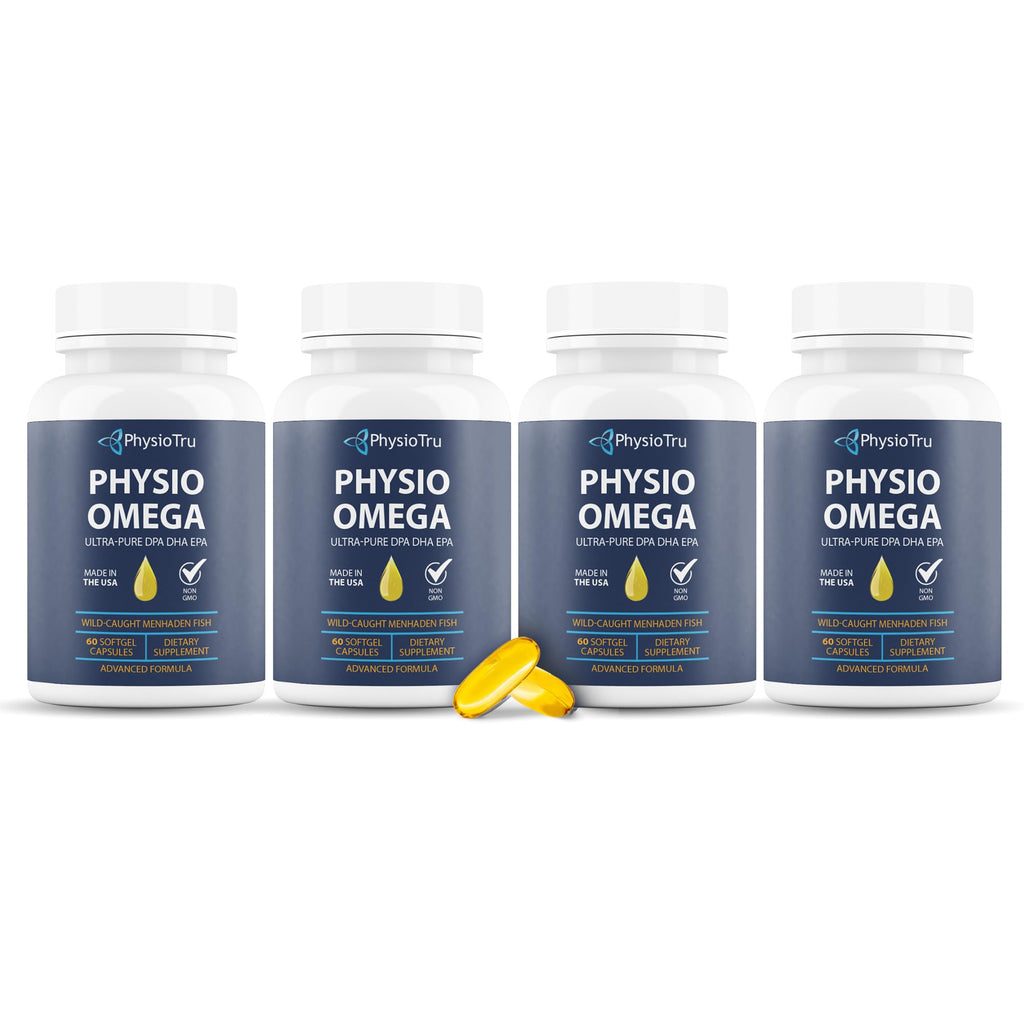 PhysioTru Physio Omega 2400mg Fish Oil – Burpless Omega-3 (EPA, DHA, DPA)