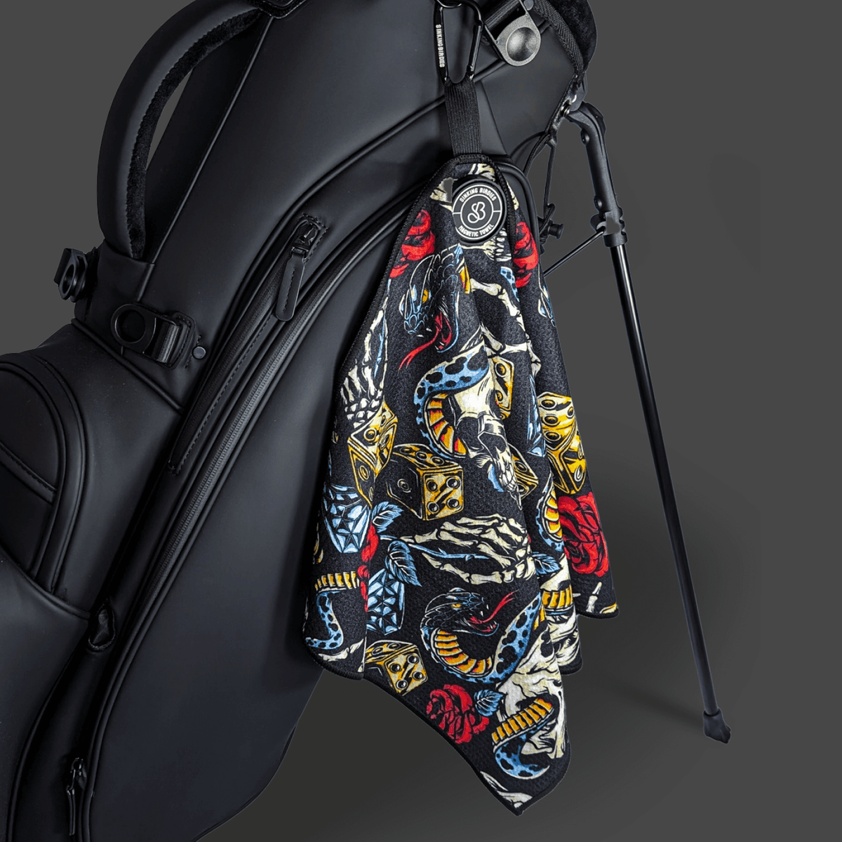 Snake Eyes Magnetic Golf Towel