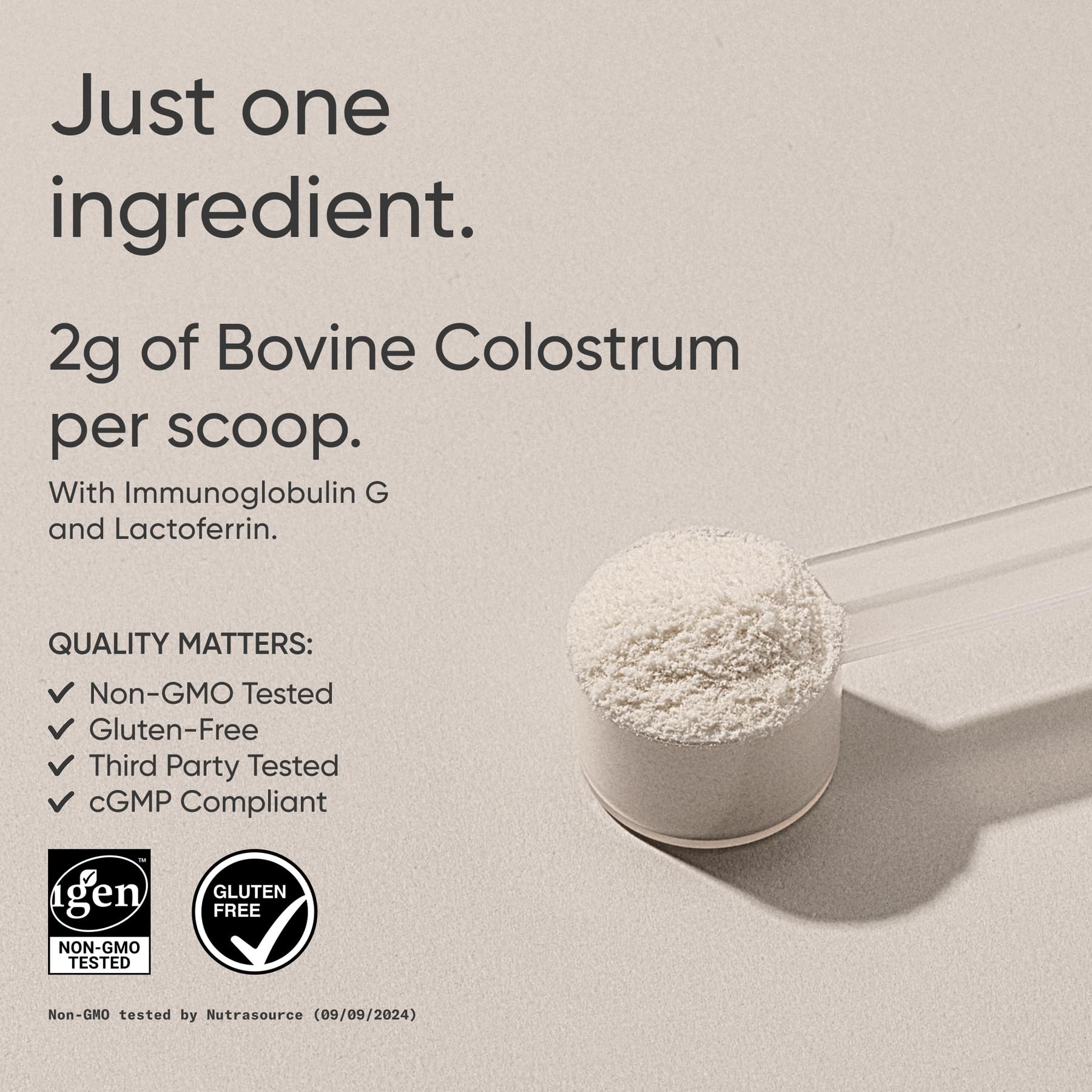 Sports Research Bovine Colostrum Powder – Easy Mix, Single-Ingredient Superfood for Gut Health & IgG Rich Support – U.S. Sourced, Non-GMO, Gluten Free – 75 Servings (Unflavored)