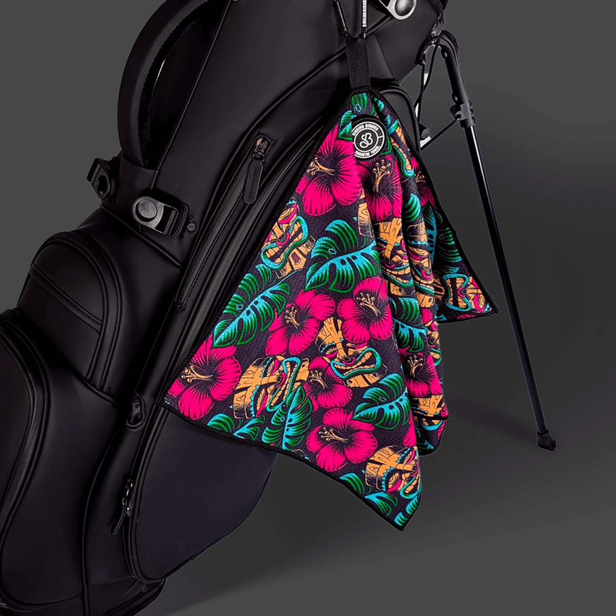 Tiki Tap-in Magnetic Golf Towel