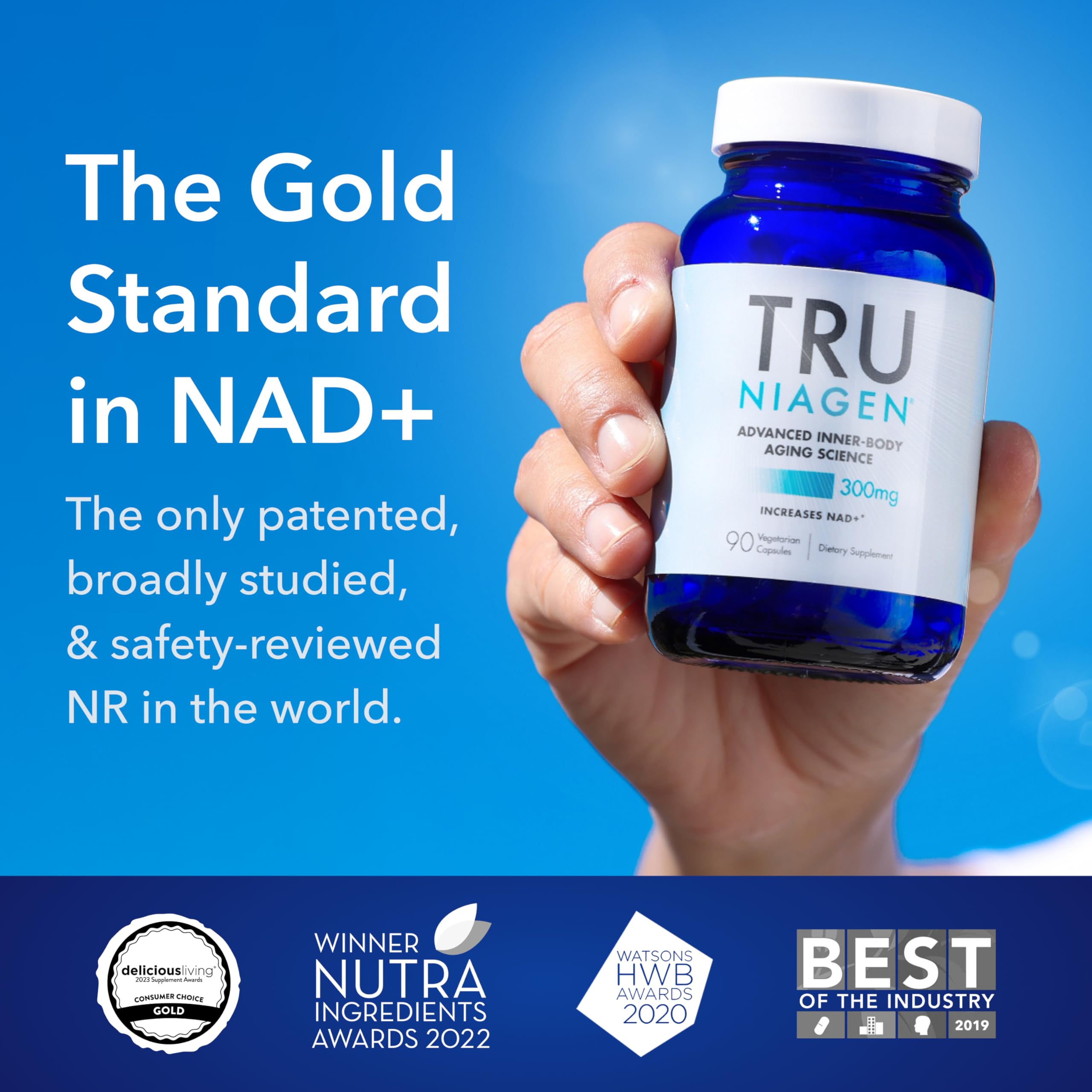 TRU NIAGEN NAD+ Supplement – 300 mg Niagen, 90 Servings