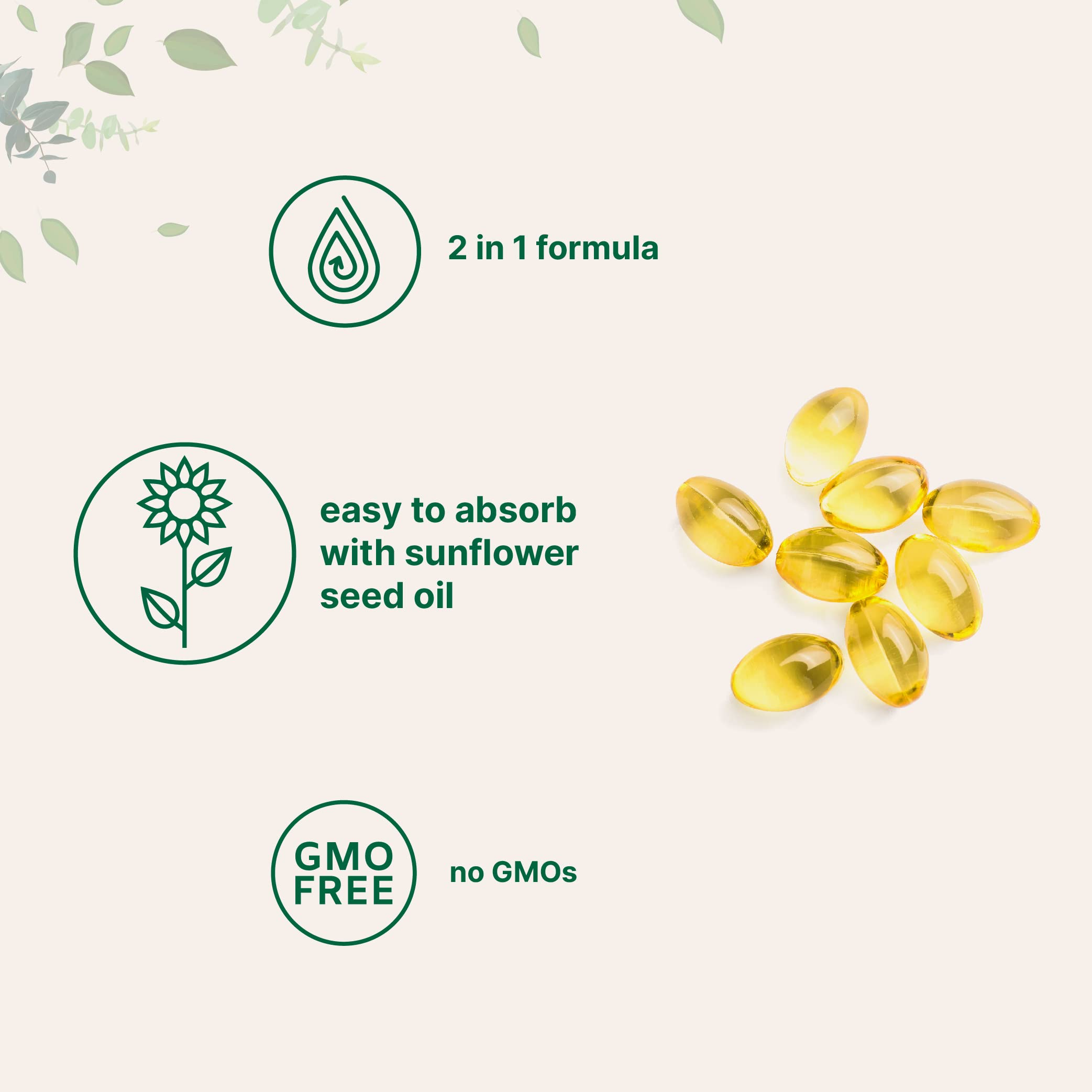 Micro Ingredients Vitamin D3 5,000 IU + K2 MK-7 100 mcg | 2 Pack (600 Softgels) | Sunflower Oil | Non-GMO | Gluten-Free