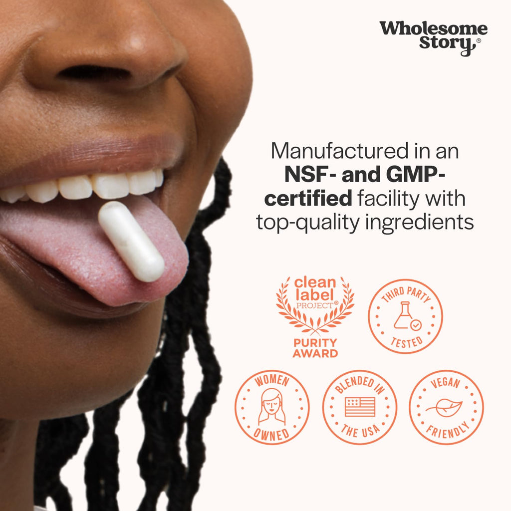 Wholesome Story Myo-Inositol & D-Chiro Inositol - 40:1 Ratio, Hormonal Balance, Ovarian Health | 90 Servings