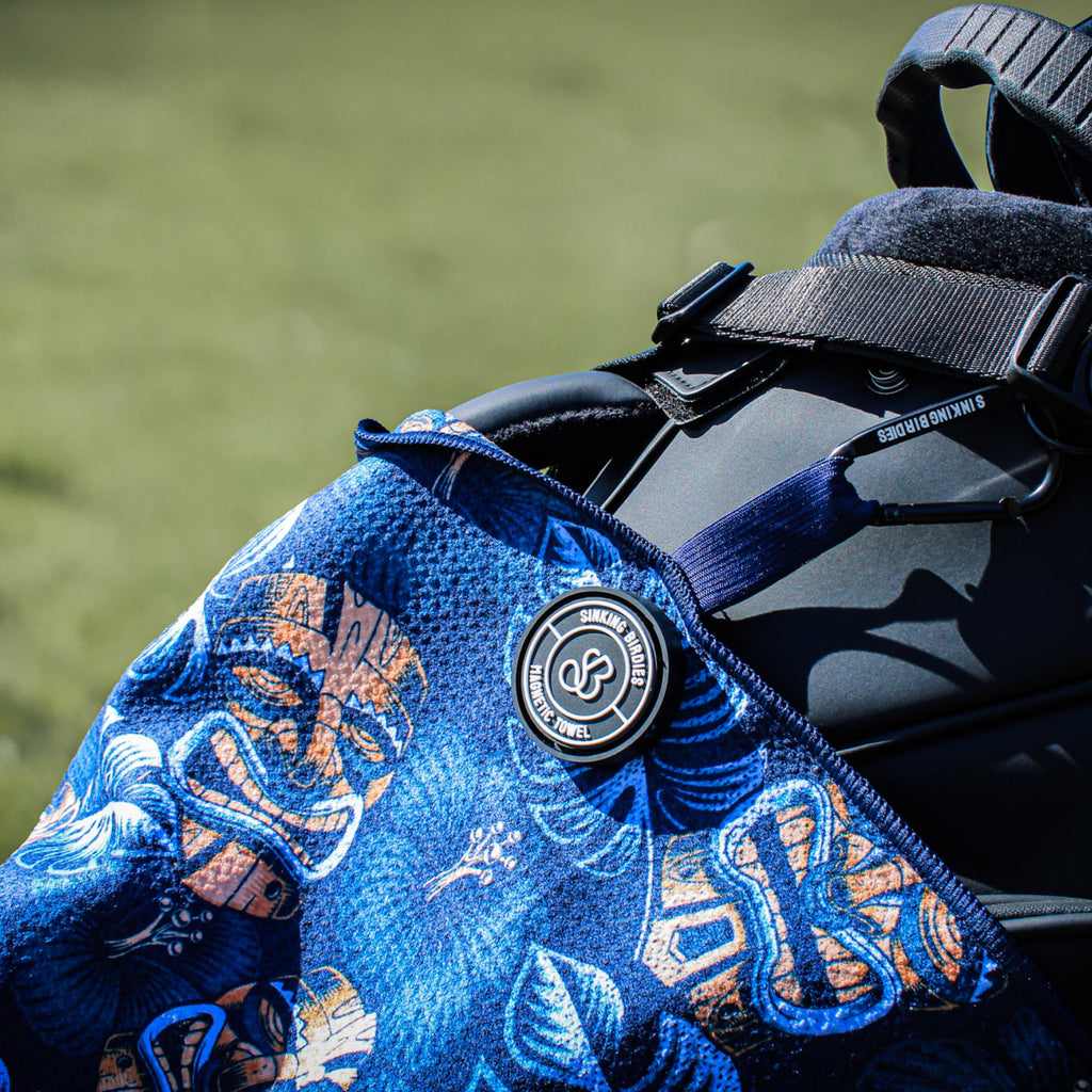 Tiki Gold Magnetic Golf Towel